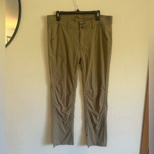 Prana tan convertible Halle Pants size 14
